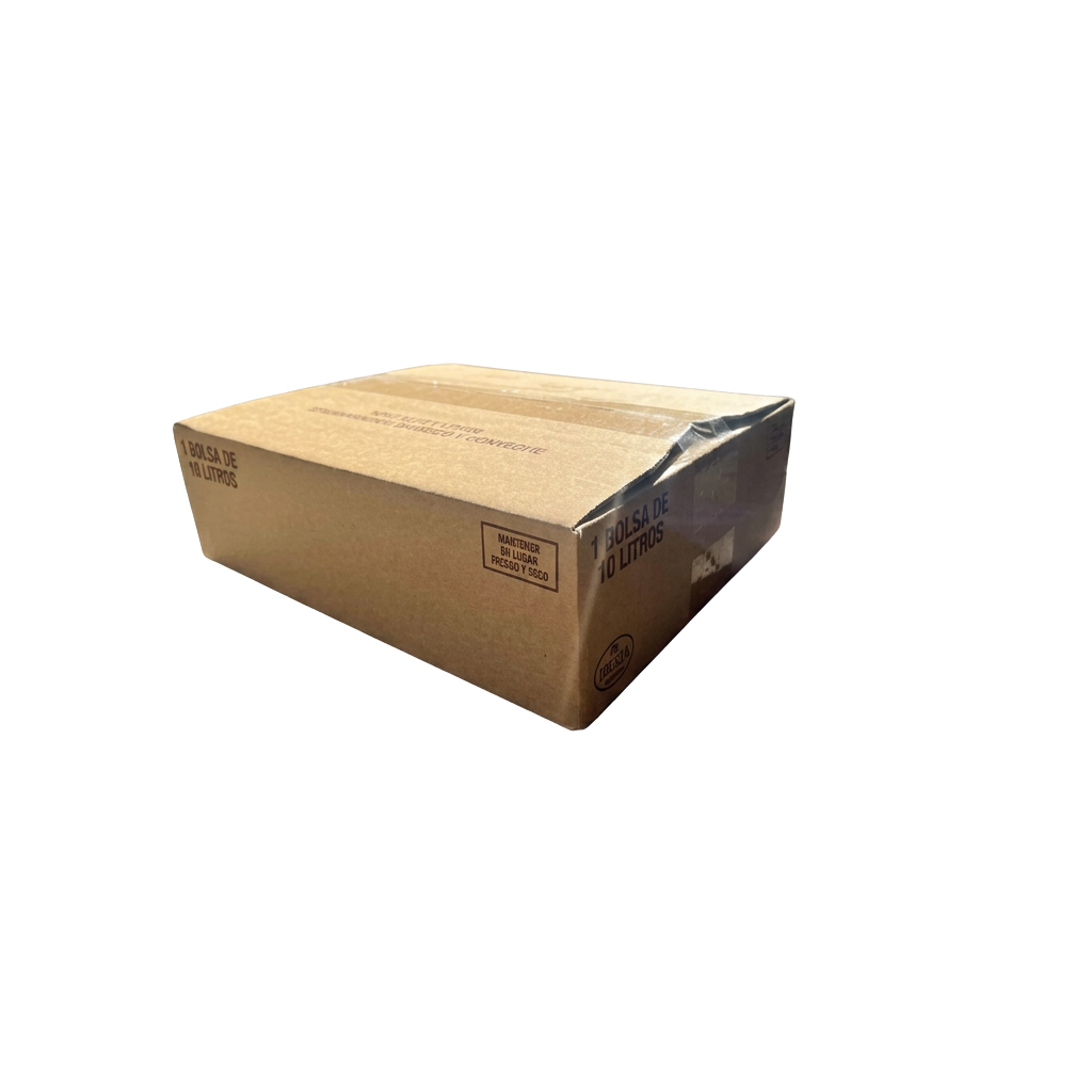 Caja de embarque sellada con mezcla UHT